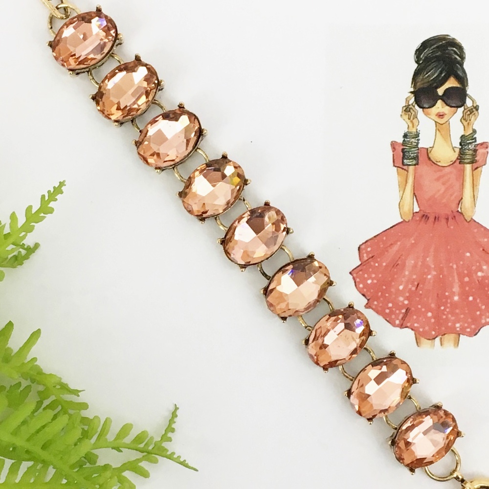 Miss Ansley Champagne Crystal Bracelet